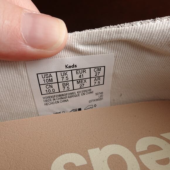 Keds Flats Womens Size 10M Silver Metallic Mary Jane Square Toe Sneaker Shoes - Picture 14 of 14